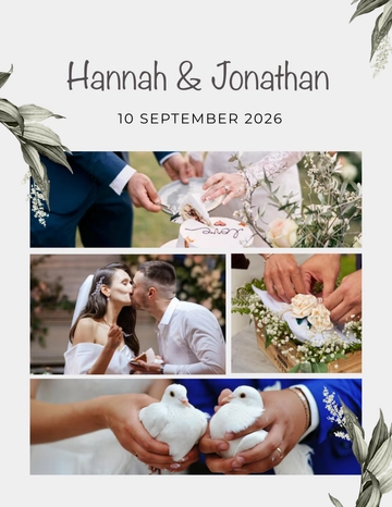 Wedding Digital Photo Template  Edit Online | Template.net