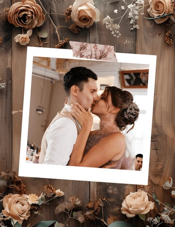 Rustic Wedding Photo Template - Edit Online | Template.net