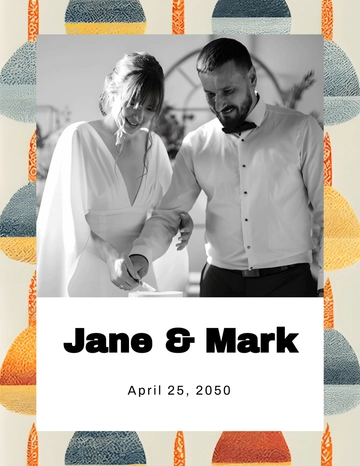 Wedding Pattern Photo Template - Edit Online | Template.net