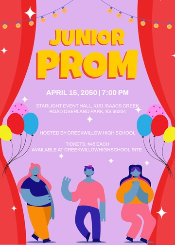 Junior Prom Invitation Template - Edit Online & Download