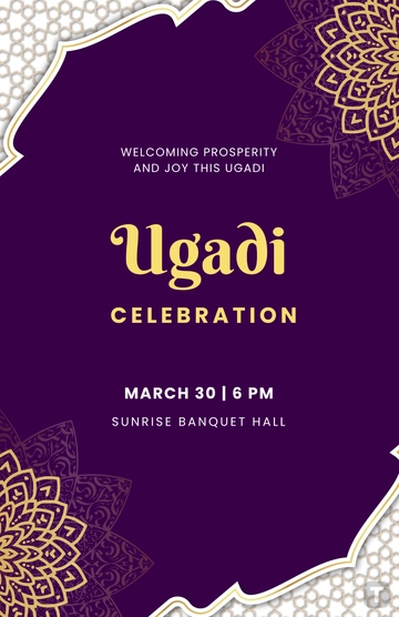 Ugadi Celebration Poster Template - Edit Online & Download