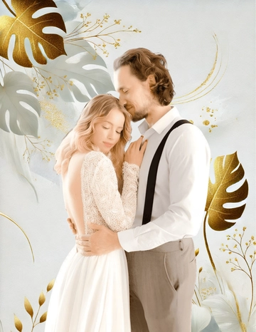 Elegant Wedding Photo Template - Edit Online & Download