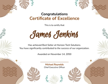 Boho Style Congratulations Certificate Template - Edit Online & Download
