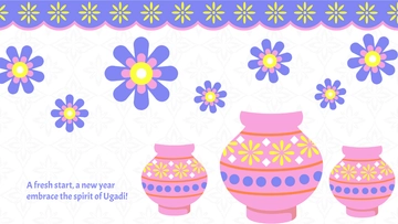Ugadi Banner Background Template - Edit Online & Download