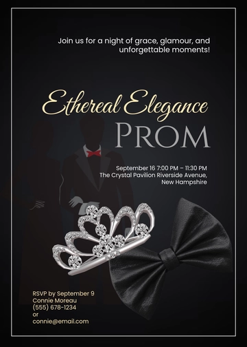 Formal Prom Invitation Template - Edit Online & Download