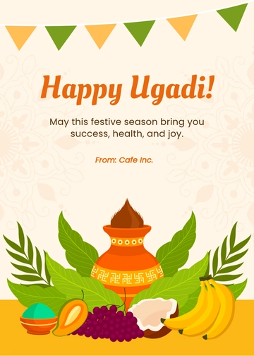 Ugadi Festival Wishes Template - Edit Online & Download