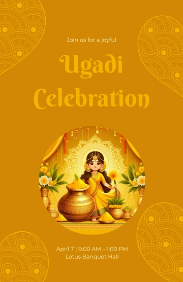 Ugadi Celebration Template - Edit Online & Download