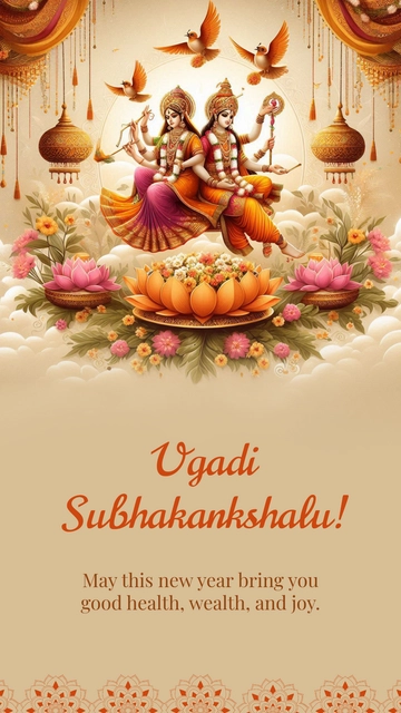 Ugadi Wallpaper Template - Edit Online & Download