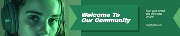 Green Reddit Banner Template