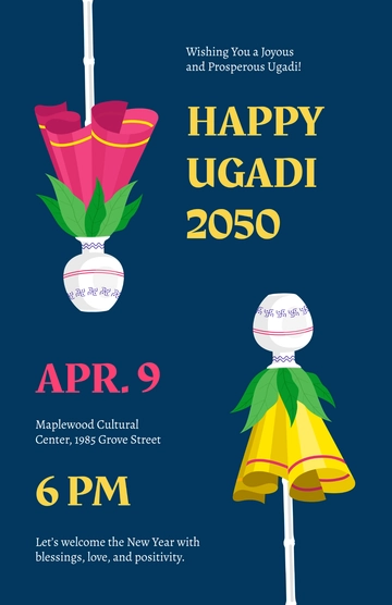 Ugadi Wishes Poster Template - Edit Online & Download