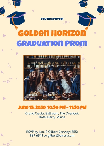 Graduation Prom Invitation Template - Edit Online & Download