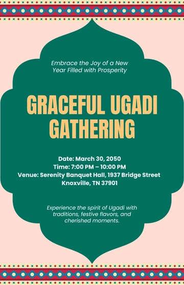 Aesthetic Ugadi Invitation Poster Template - Download | Template.net