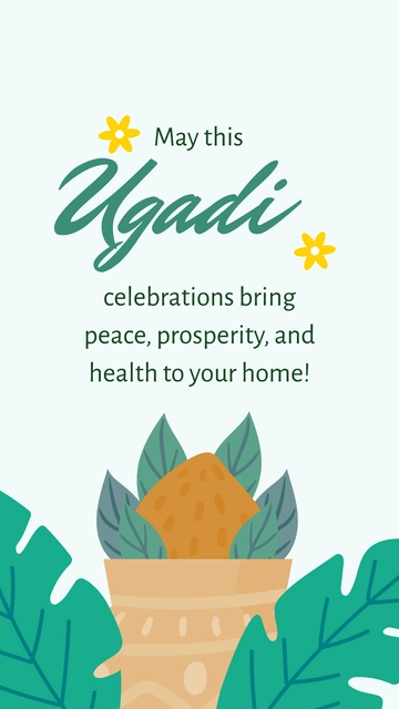 Ugadi Sambaralu Quote Template - Edit Online & Download