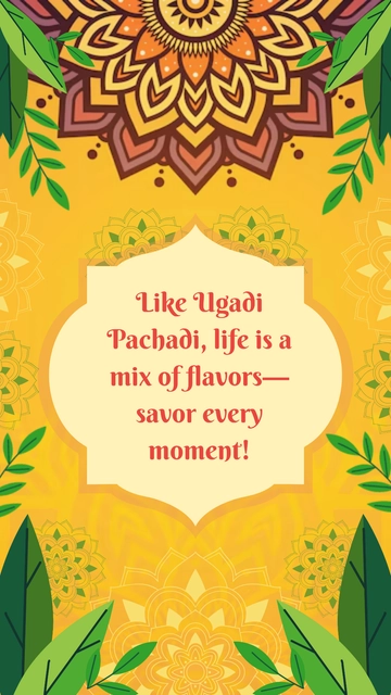 Unique Ugadi Quote Design Template - Edit Online & Download