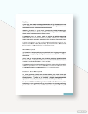 API Management White Paper Template