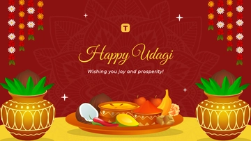 Ugadi Wishes Background Template - Edit Online & Download