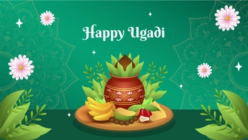 Happy Ugadi Background Template - Edit Online & Download