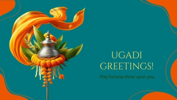 Aesthetic Ugadi Invitation Background Template - Edit Online & Download