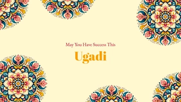 Creative Ugadi Decorations Background Template - Edit Online & Download