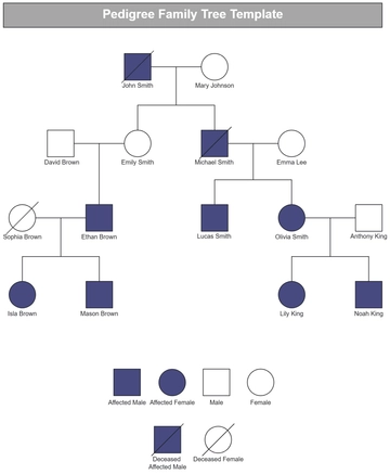 Pedigree Family Tree Template - Edit Online & Download