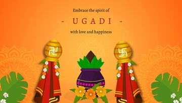Professional Ugadi Banner Background Template - Edit Online & Download