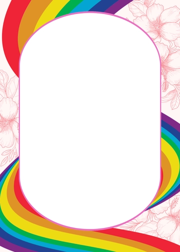 Rainbow Background Bridal Shower Invitation Template - Edit Online & Download