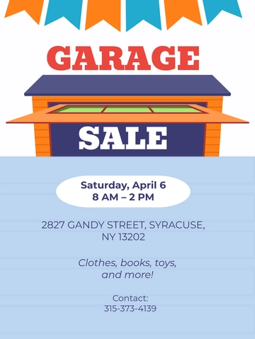 Garage Sale Template - Edit Online & Download
