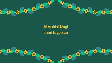 Ugadi Mango Leaves Background Template - Edit Online & Download