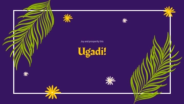 Simple Ugadi Flyer Background Template - Edit Online & Download