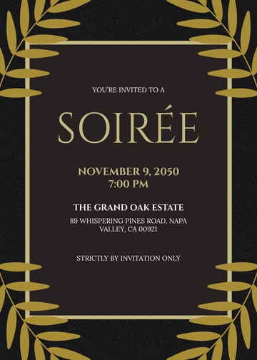 Luxury Rustic Invitation Template - Edit Online & Download