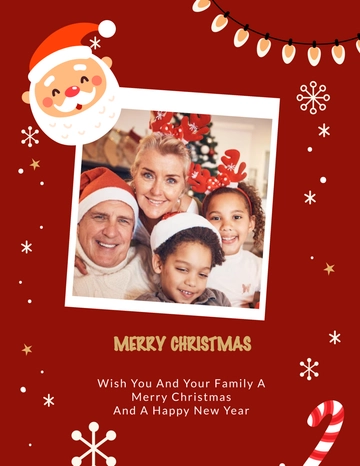 Christmas Wishes Photo Template - Edit Online | Template.net