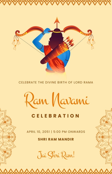 Ram Navami Celebration Template - Edit Online & Download