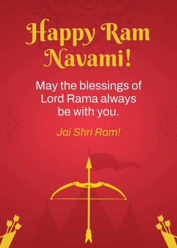 Ram Navami Wishes Template - Edit Online & Download