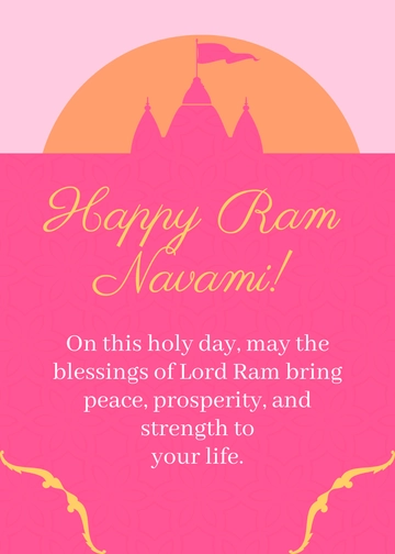 Ram Navami Message Template - Edit Online & Download