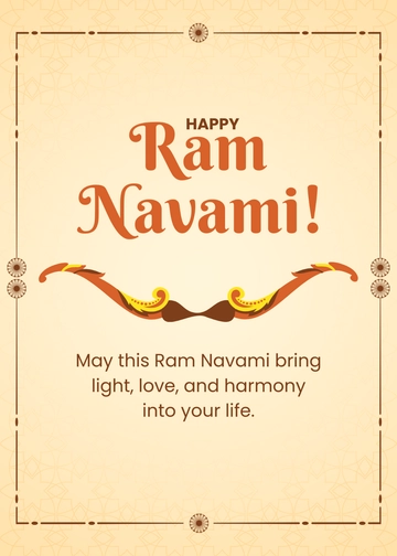 Happy Ram Navami Wishes Template - Edit Online & Download
