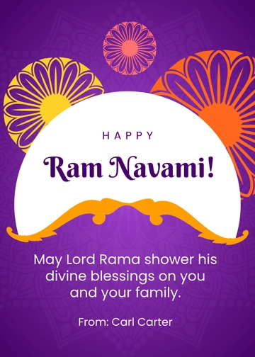 Ram Navami Greetings Template - Edit Online & Download