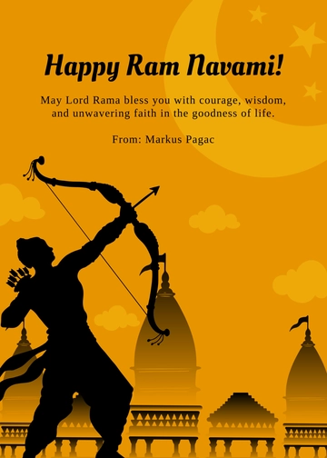 Happy Ram Navami Template - Edit Online & Download