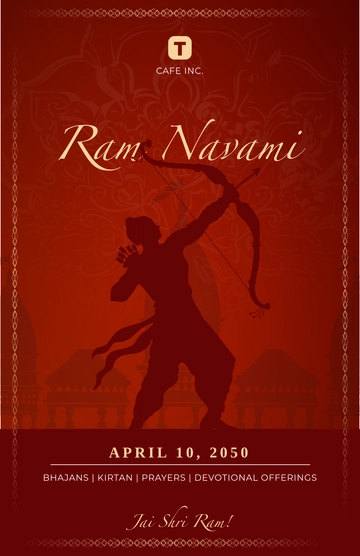 Ram Navami Poster Template - Edit Online & Download