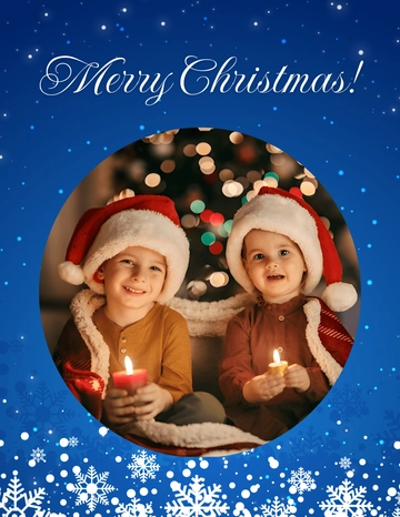 Free Christmas Photo Greeting Template to Edit Online