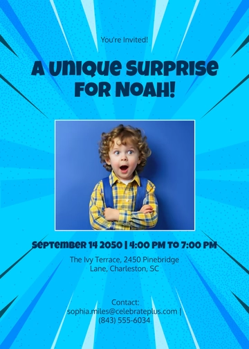 Unique Surprise Party Invitation Template - Download | Template.net