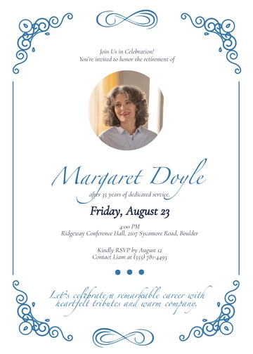 Classic Reception Invitation Template - Edit Online & Download