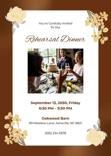 Rustic Rehearsal Dinner Invitation Template - Edit Online & Download