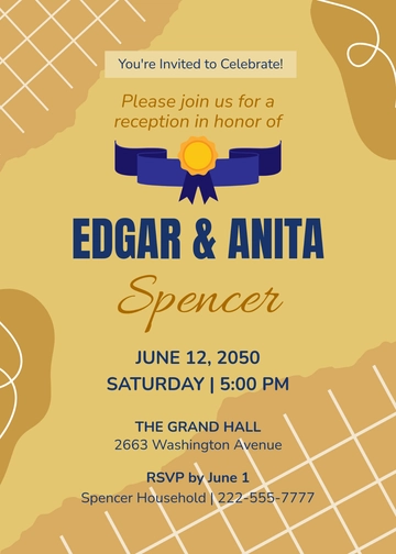 Basic Reception Invitation Template - Edit Online & Download