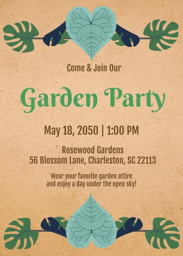 Rustic Greenery Invitation Design Template - Edit Online & Download