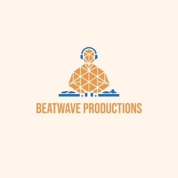 Geometric DJ Logo - Edit Online & Download