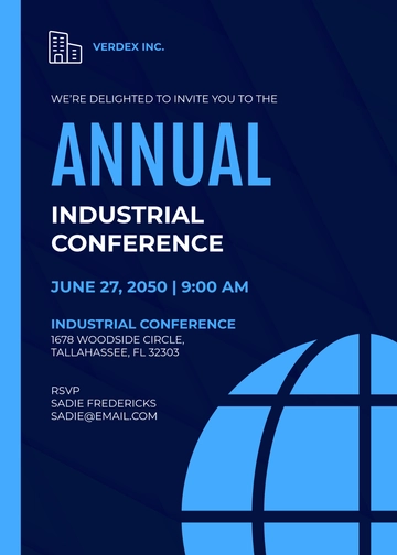 Conference Invitation Wording Template - Edit Online & Download