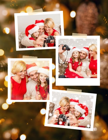 Christmas Photo Collage Template - Edit Online | Template.net