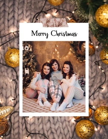 Cozy Christmas Photo Template - Edit Online | Template.net