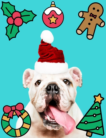 Modern Christmas Pet Photo Template - Edit Online | Template.net
