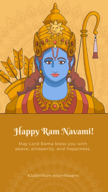 Ram Navami Instagram Story Template - Edit Online & Download
